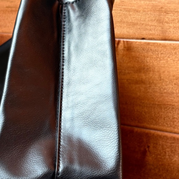 Calvin Klein Fragrance Black Vegan Leather Tote Bag - Picture 9 of 9